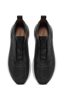 Men's Black Lace-up Leather Sneaker | Derimod