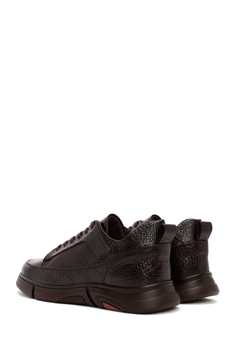 Men's Brown Lace-up Leather Casual Shoes