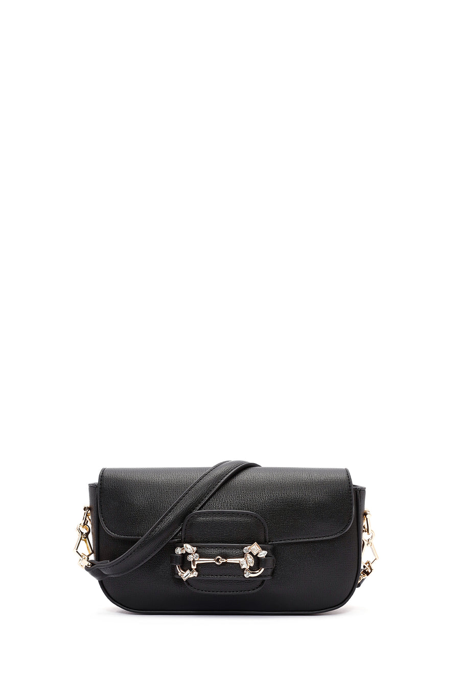 Women's Black Long Chain Strap Shoulder Bag 24WBD247718 | Derimod