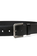 Men's Black Leather Belt | Derimod