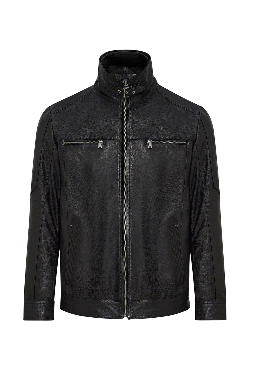 Mateo Men's Black Leather Jacket
