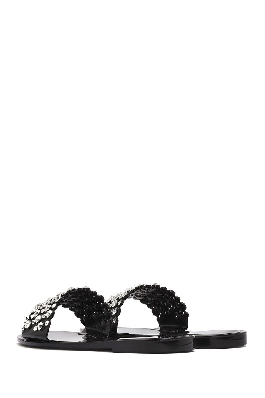 Women's Black Stone Jelly Slippers