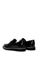 Men's Black Leather Casual Loafer | Derimod