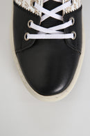 Black Men's Leather Sneaker | Derimod