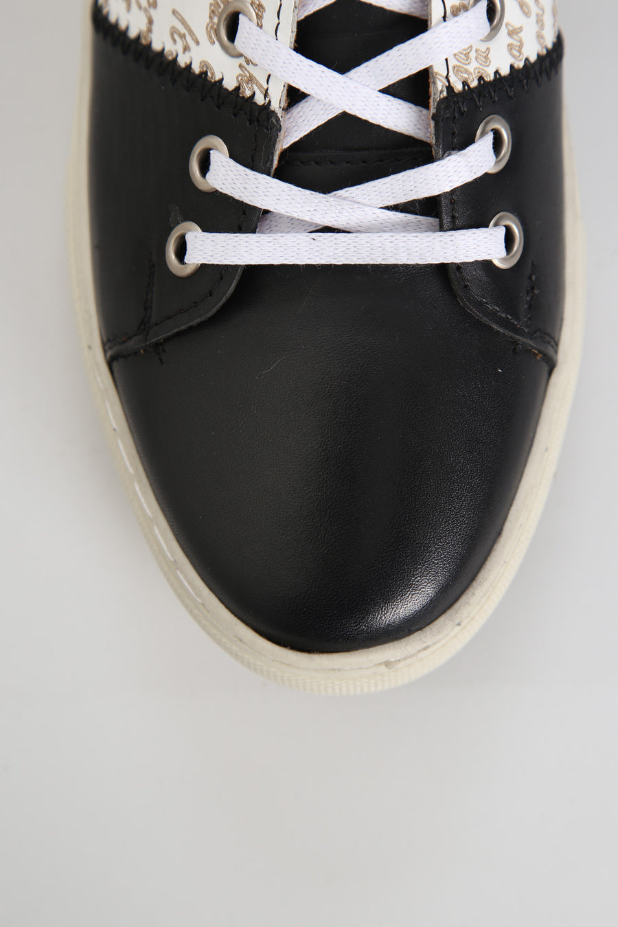 Black Men's Leather Sneaker