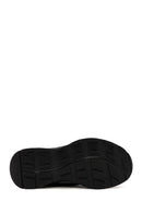 Men's Black Thick-Soled Fabric Sneakers | Derimod