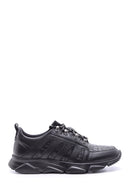 Men's Crocodile Patterned Leather Sneaker | Derimod