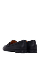 Kadın Siyah Tokalı Maskülen Deri Loafer | Derimod