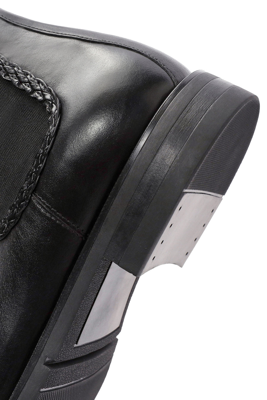 Men's Black Leather Chelsea Boots