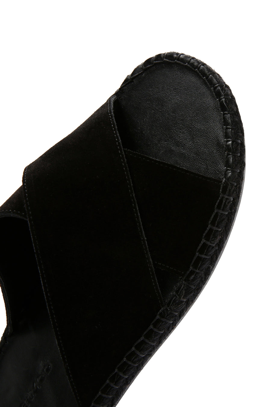 Men's Black Suede Leather Slippers