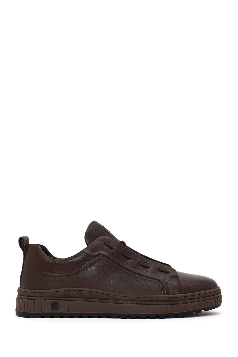 Erkek Kahverengi Bağcıklı Deri Sneaker WM680046DV | Derimod