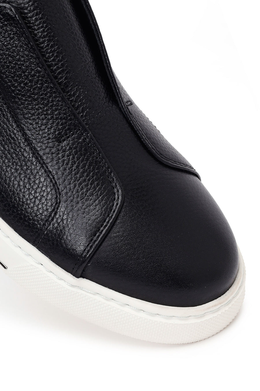 Male Black Leather Casual Shoes