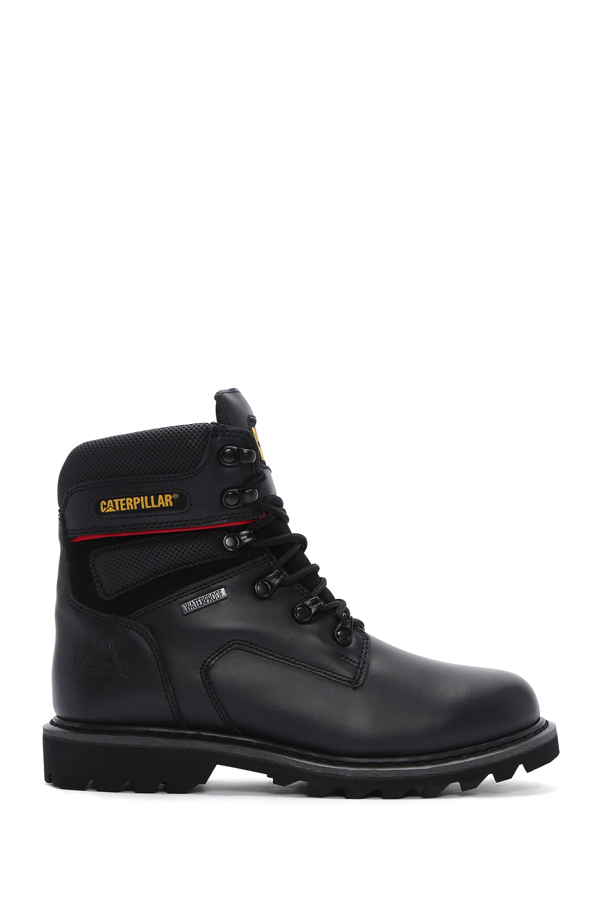 Caterpillar Men's Black Edina WP Waterproof Leather Boots 015M101363 | Derimod