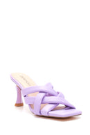 Women's Lilac Heeled Slippers | Derimod