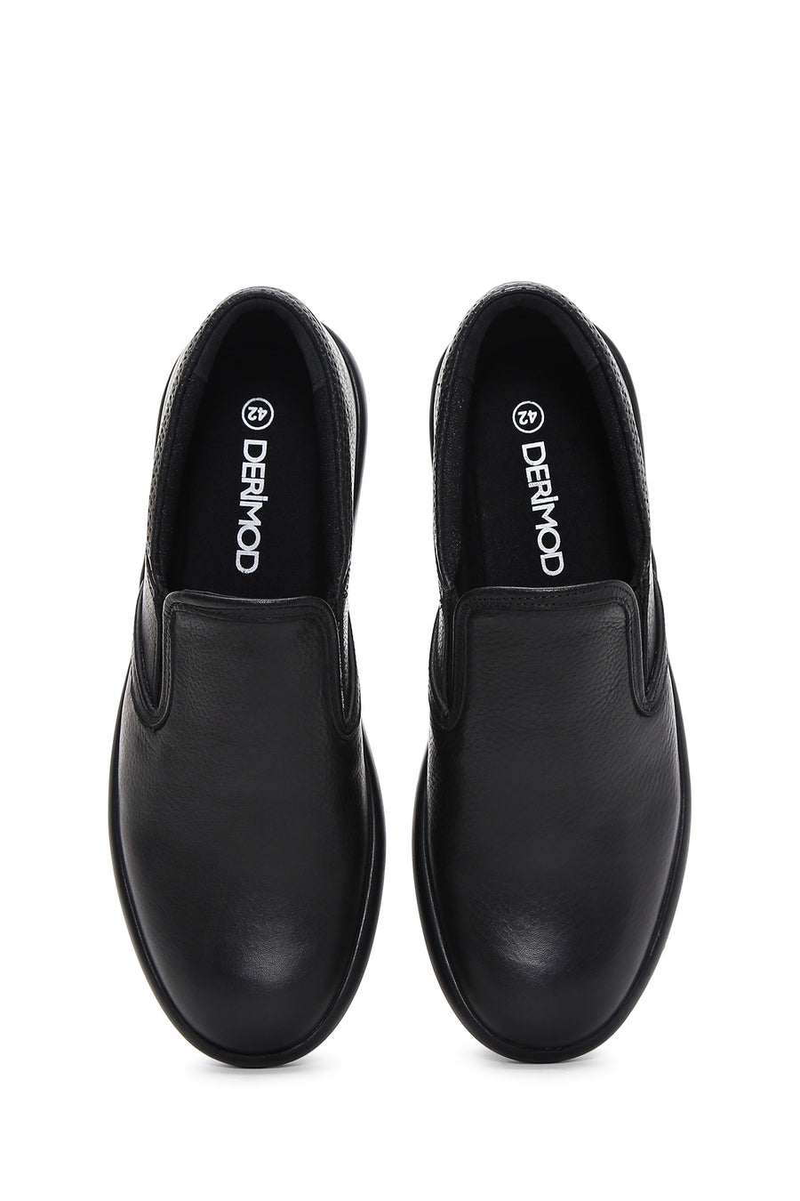 Erkek Siyah Deri Casual Loafer