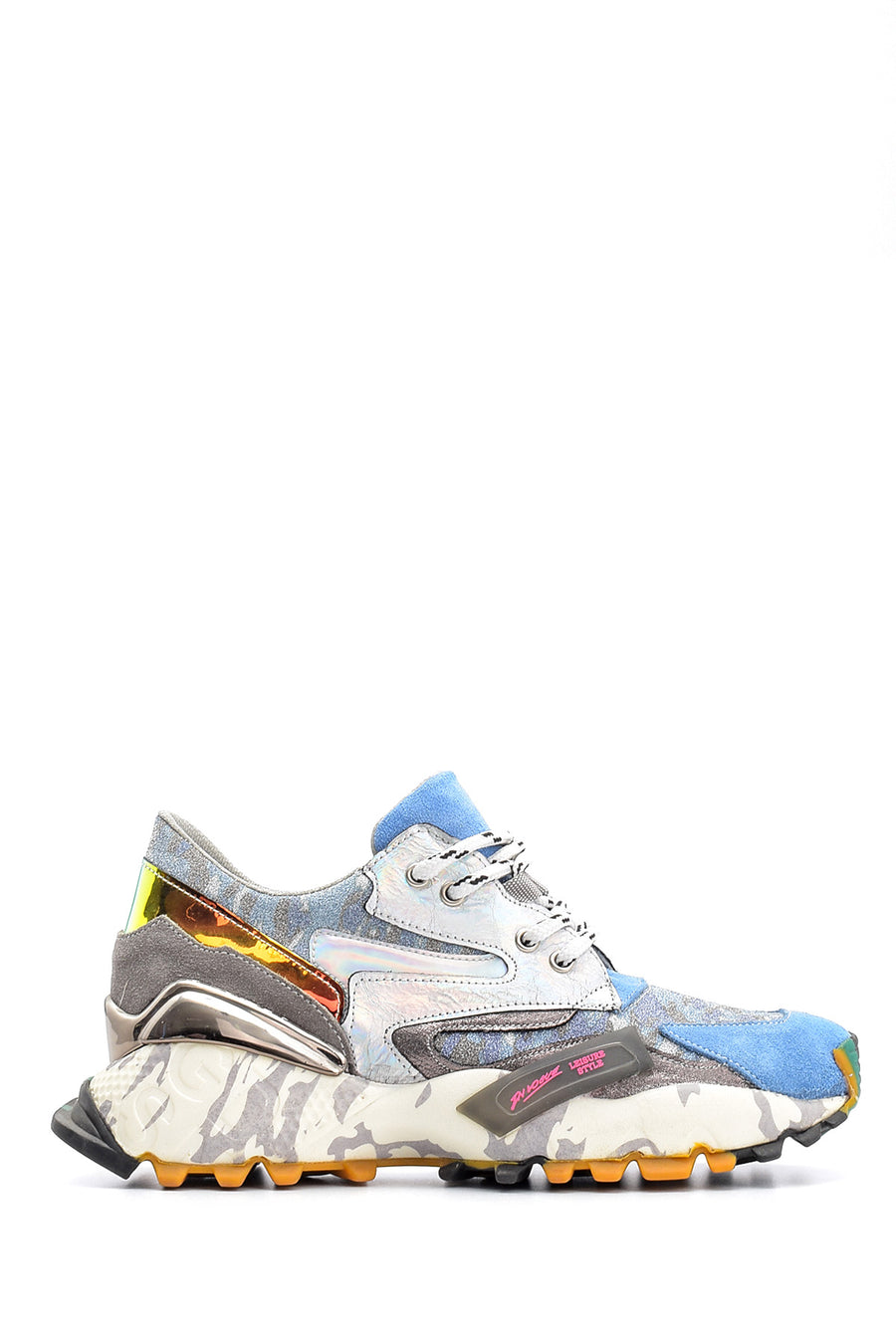 Women's High-Sole Patterned Sneaker 19WFE227414 | Derimod
