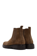 Men's Mink Nubuck Leather Casual Chelsea Boots | Derimod