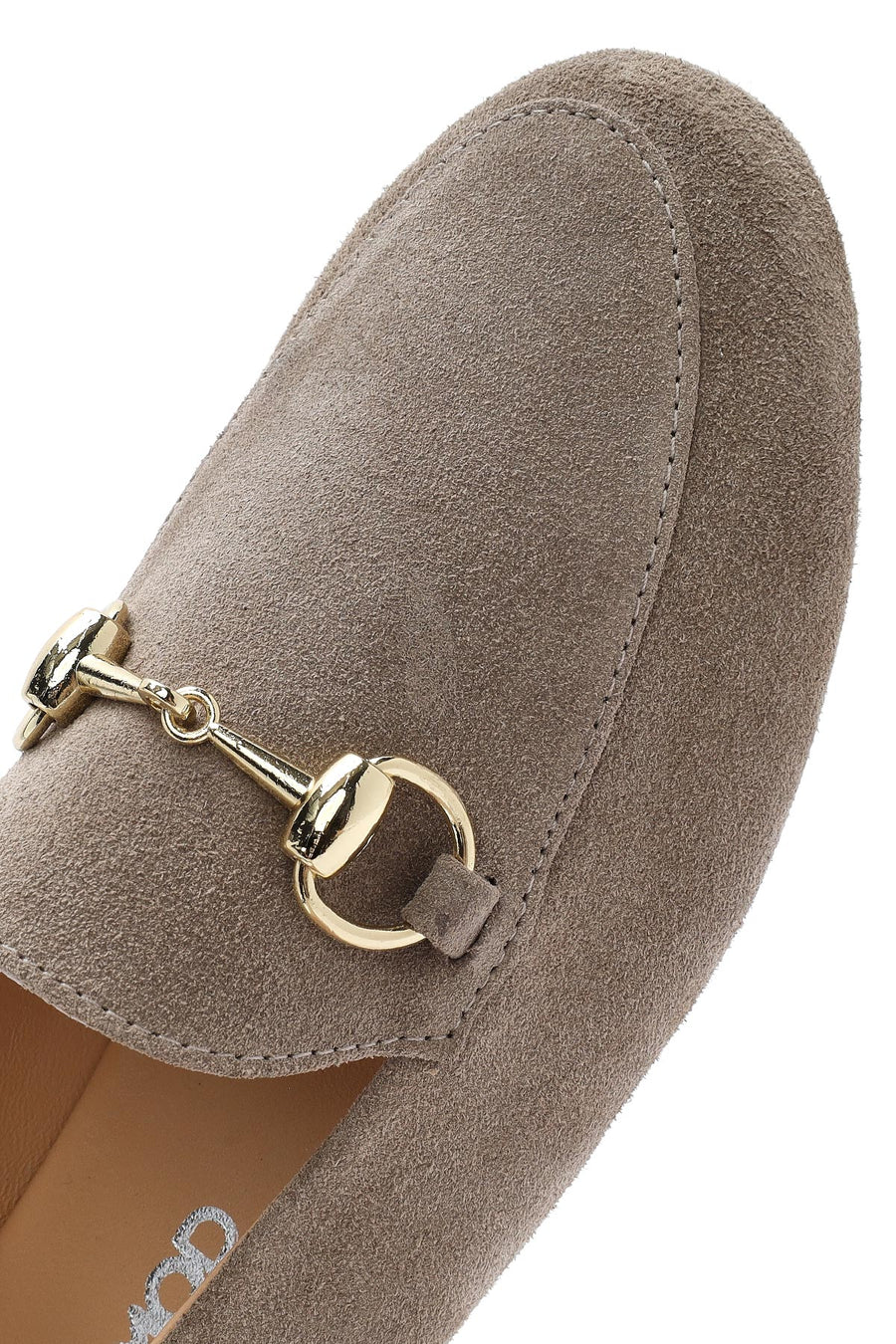 Women's Mink Buckled Suede Leather Masculine Loafer
