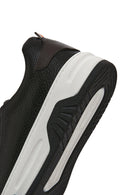 Men's Black Lace-up Thick-Sole Leather Sneaker | Derimod