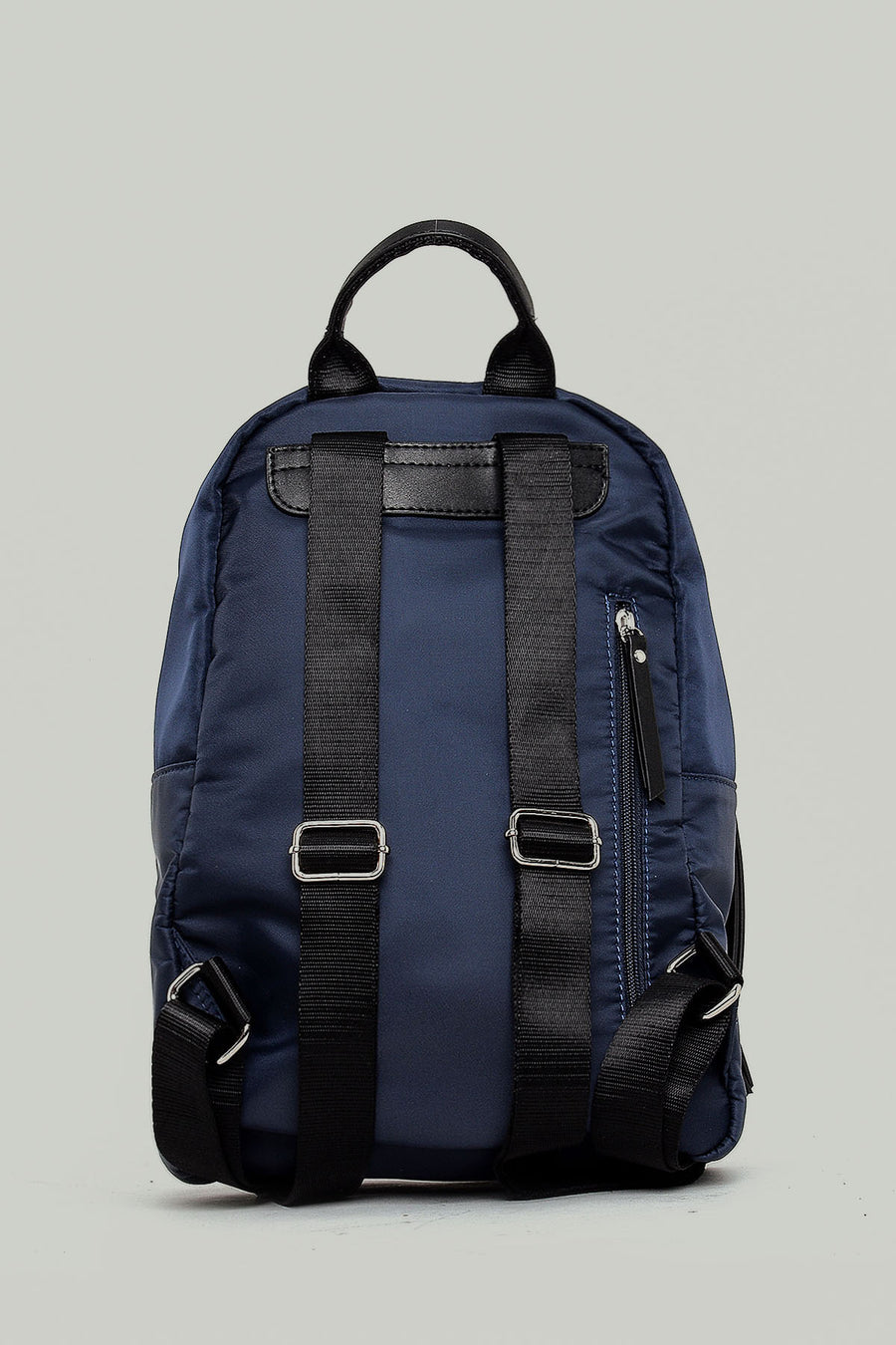 Navy Blue Fabric Women's Backpack