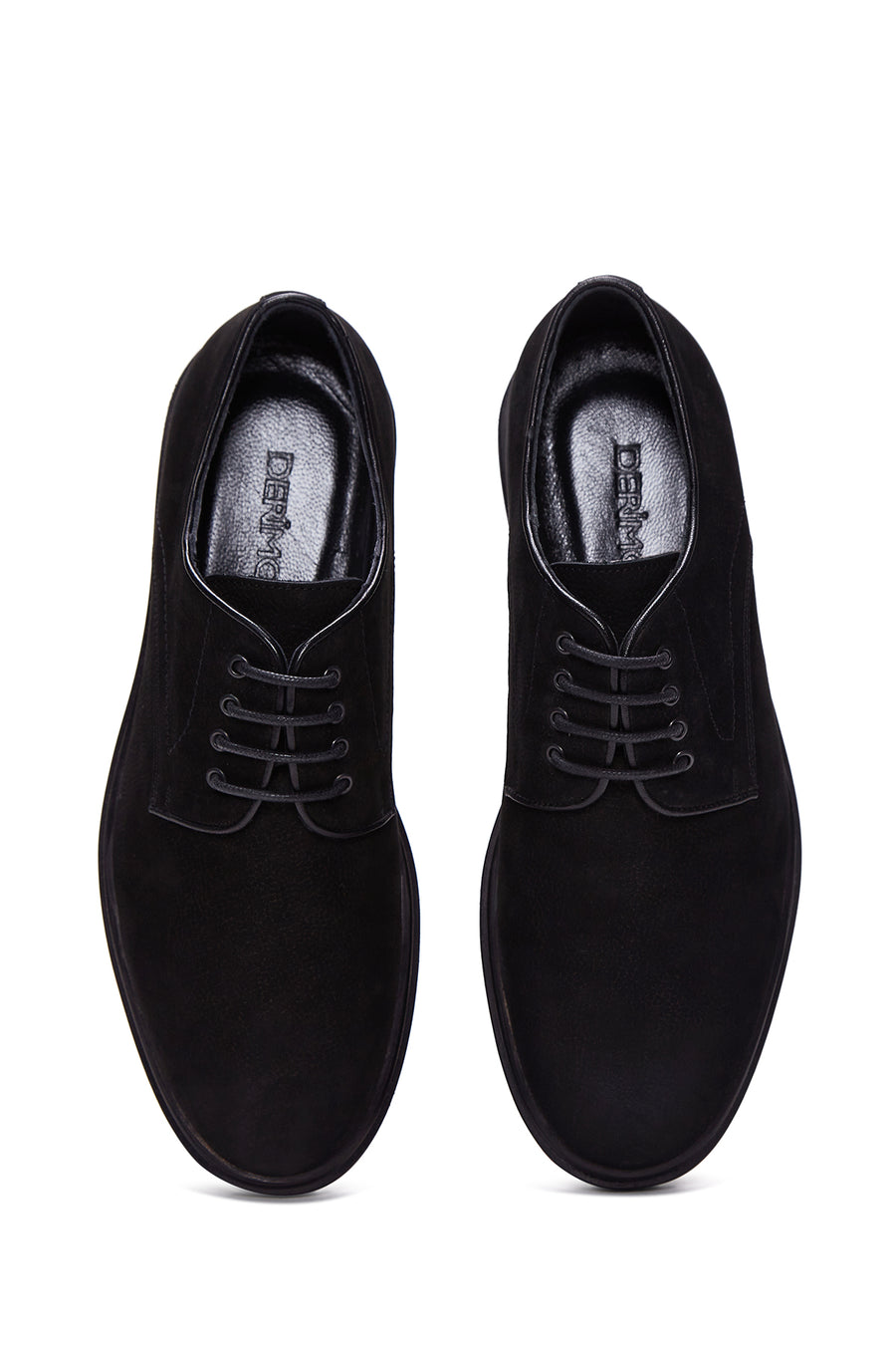 Men's Black Nubuck Leather Shoes