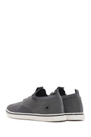 Erkek Gri Bağcıklı Kumaş Sneaker | Derimod