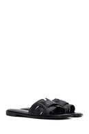 Women's Black Casual Slippers | Derimod