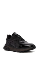 Men's Black Lace-up Leather Sneaker | Derimod