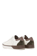 Men's Ecru Leather Sneaker | Derimod