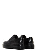 Men's Black Leather Thick Soled Casual Shoes | Derimod