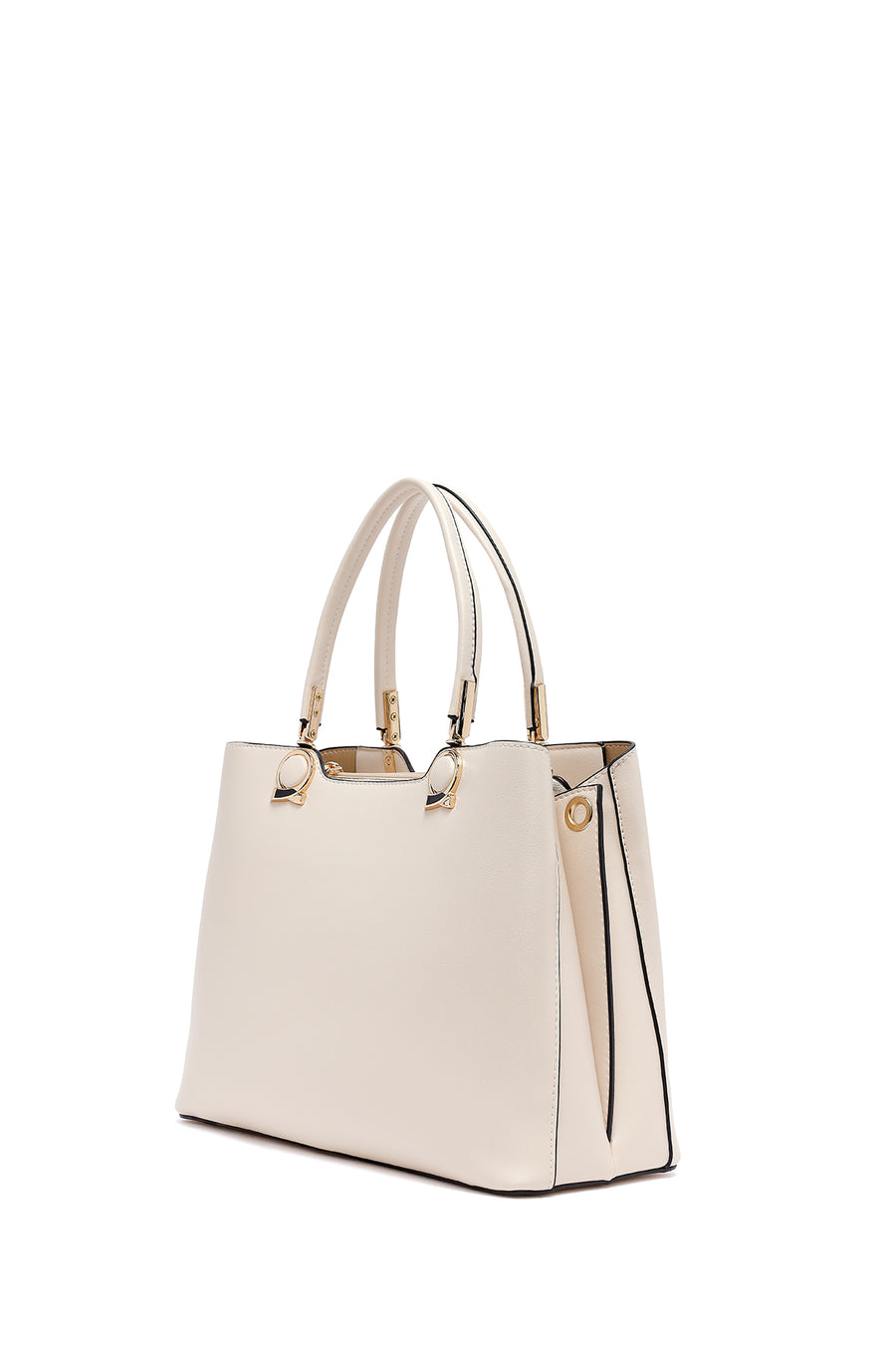 Women's Cream Long Strap Shoulder Bag