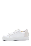 Women's Leather Zipper Detailed Sneaker | Derimod