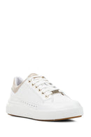 Geox Women's White Dalyla Lace-up Leather Sneaker | Derimod