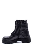 Women's Leather Zippered Boots | Derimod