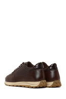Men's Brown Lace-up Leather Casual Sneaker | Derimod