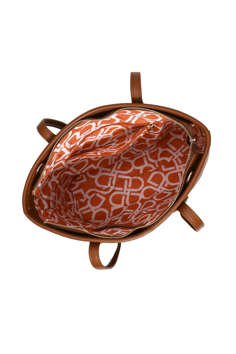 Woman Tan Long-Strap Shoulder Bag