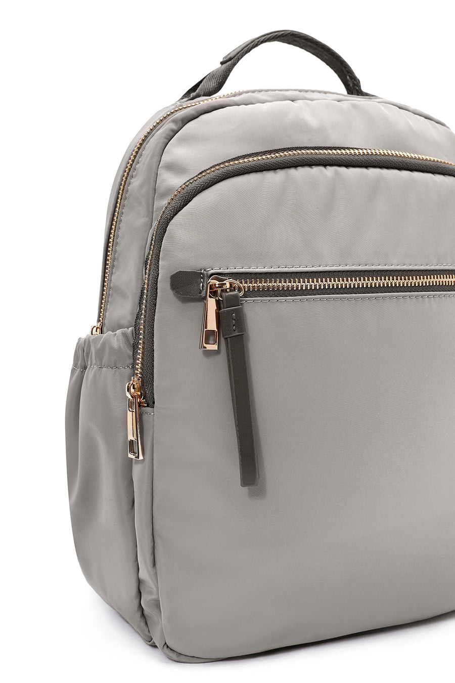 Women's Gray Fabric Backpack