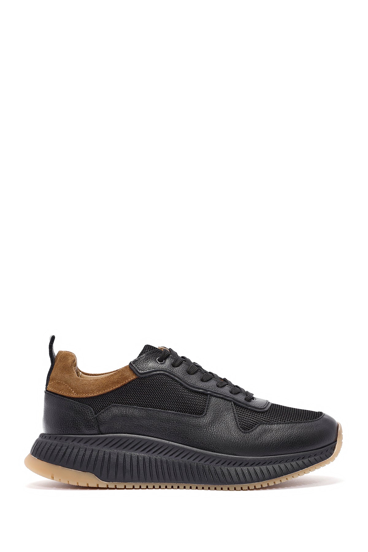 Men's Black Lace-up Leather Sneaker 24WFD611914 | Derimod