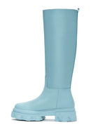 Women's Green Leather Thick Soled Boots | Derimod