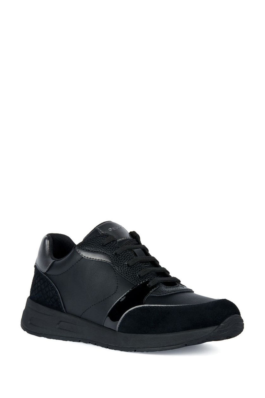 Geox Kadın Siyah Bulmya Bağcıklı Deri Sneaker
