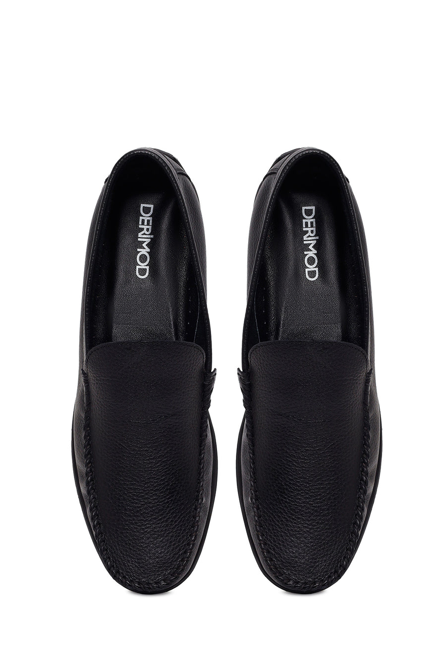 Male Black Leather Loafer