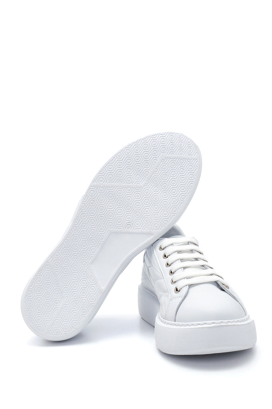 Kadın Deri Desenli Sneaker