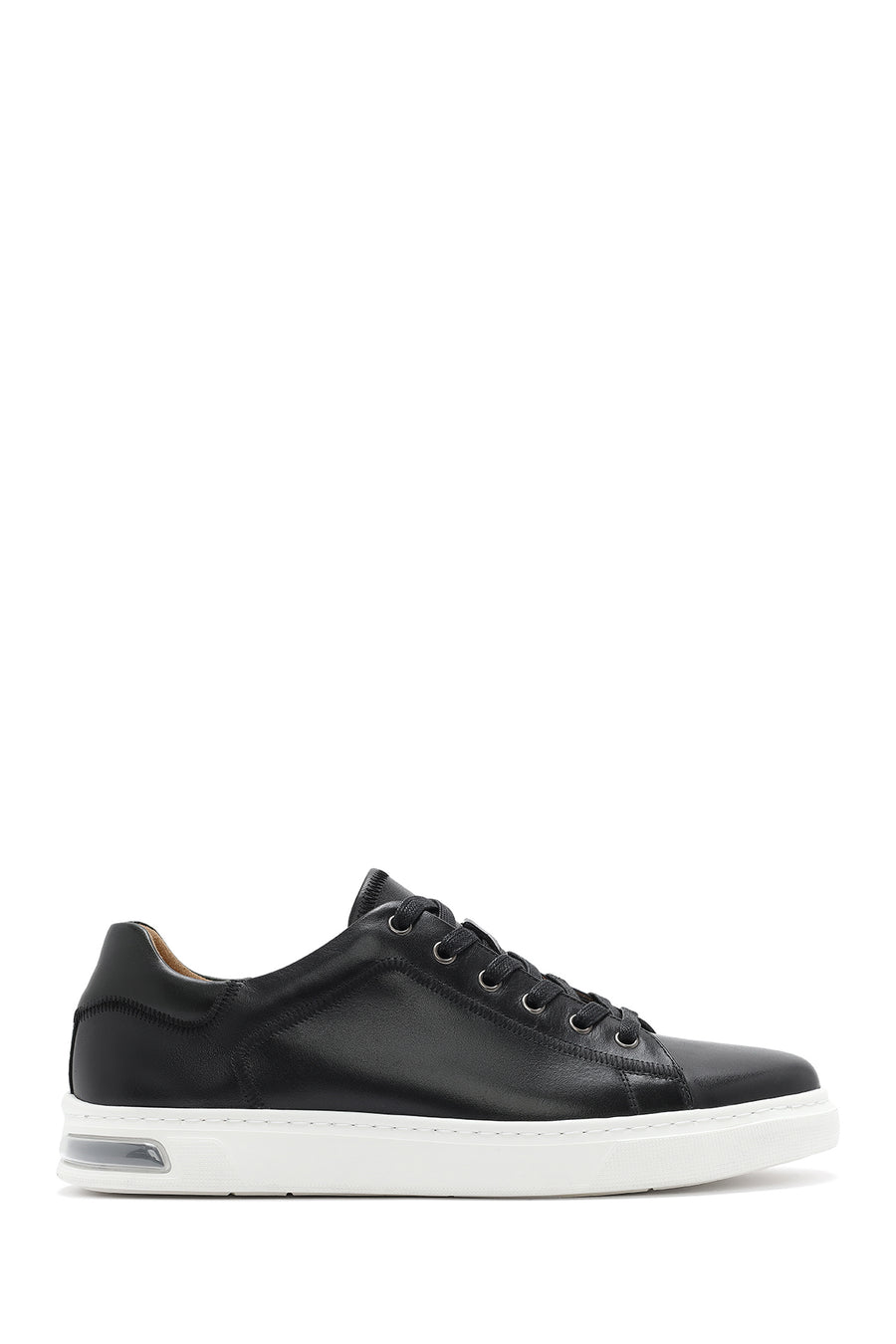 Men's Black Lace-up Leather Sneaker 25SFD693018 | Derimod