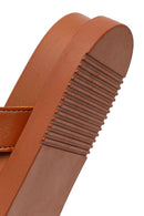 Women's Tan Buckled Slippers | Derimod