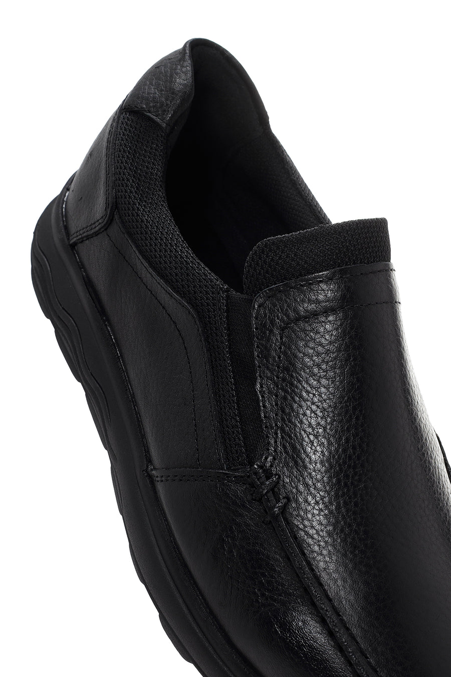 Erkek Siyah Deri Comfort Casual Loafer