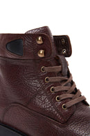 Men's Brown Leather Zippered Casual Boots | Derimod