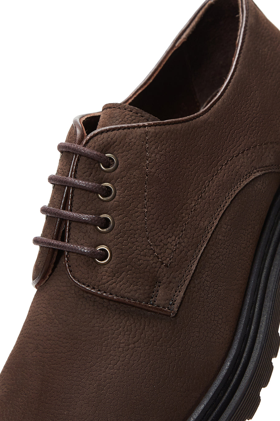 Men's Brown Nubuck Leather Shoes