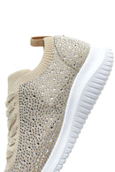Kadın Bej Taşlı Sneaker | Derimod