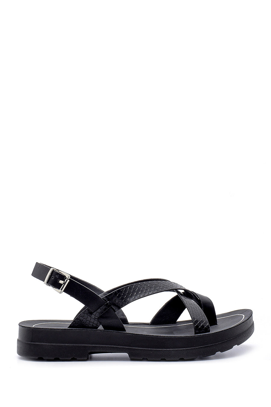 Women's Snakeskin Patterned Sandals 20SFE279014 | Derimod