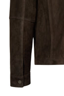 Shoe Male Brown Suede Shirt Jacket | Derimod